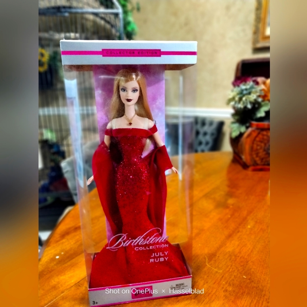 Birthstone collection July Ruby Barbie
